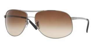 Ray Ban RB 3387 004/13 Gunmetal Aviator Sunglasses Brown Gradient Lens 