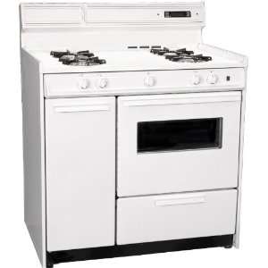 Summit WM4307KW 36 Freestanding Gas Range with Manual Clean, Oven 