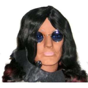  Ozzy Osbourne! Fancy Dress Wig, Glasses, FREE Bat!: Toys 