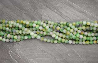 Mix Color Candy Jade 6mm 16 Round Beads Loose Strand  