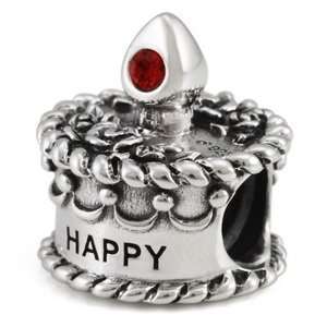   July Birthday Cake Chiyopia Pandora Chamilia Troll Compatible Beads