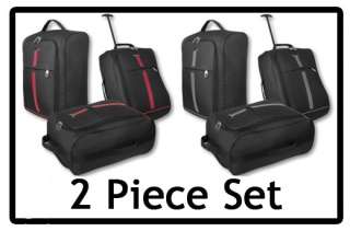 2x Ryanair Cabin Approved Wheeled Hand Luggage Suitcase  