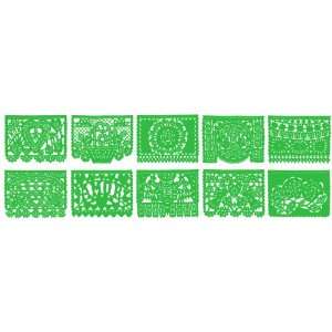  Solid Dark Green All Occasion PAPERPapel Picado Banner 