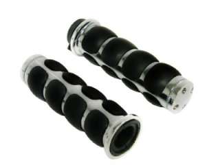 CHROME ROAD HAND GRIPS for Harley Davidson Sportster Dyna Softail 1 