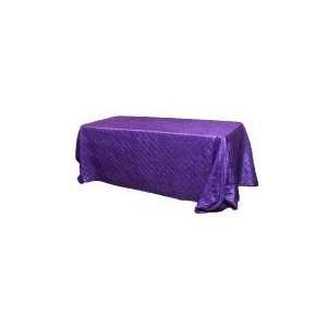  Wholesale wedding Pintuck 90x132 rectangular Tablecloth 
