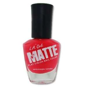  L.A. Girl Matte Finish Nail Polish NL531 Matte Coral Red 