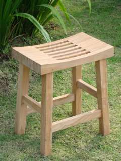   Curved Seat Shower Bath Spa Stool Bench Outdoor Garden Patio  