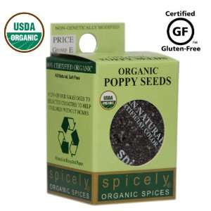 Spicely 100% Organic and Certified Gluten Free, Poppy Seeds