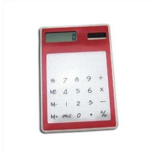   Solar Powered Touch Keypad Calculator 8digit (Red) SC R Electronics