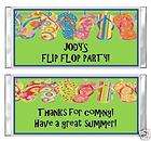 FLIP FLOP candy bar wrapper BIRTHDAY SUMMER POOL PARTY