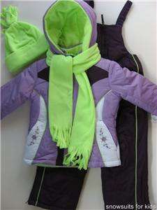 NWT 4 6x Girls 4p Rothschild Snowsuit ski outfit $95RV  