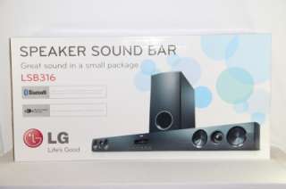New LG LSB316 280W Sound Bar Wireless Subwoofer & Bluetooth Home 