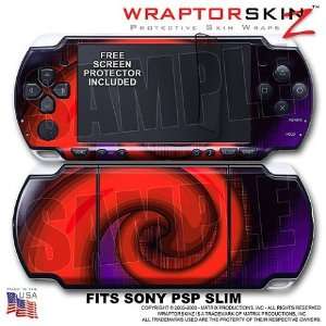   01 Red WraptorSkinz Skin and Screen Protector Kit fits Sony PSP Slim