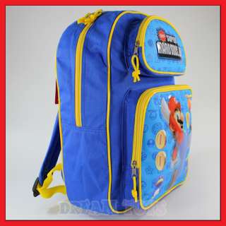 16 Super Mario Bros Coin Backpack   Book Bag Boys Game  