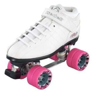  Riedell R3 WHITE Quad Speed Roller Skates   [Jump Bars 