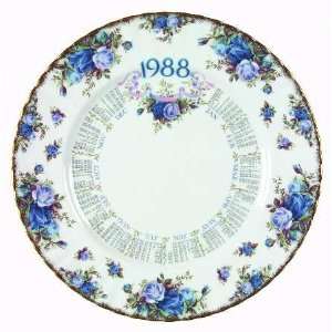  Royal Albert Moonlight Rose Calendar Plate, Fine China 