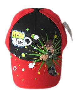 Cartoon Network Ben 10 Baseball Cap   kids size Hat  