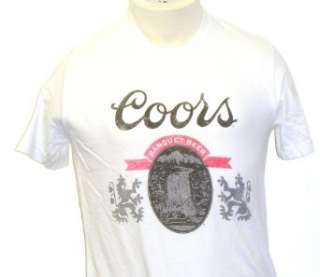  Coors Beer Can Classic Logo Mens Vintage T shirt by Mighty 
