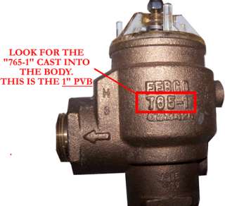   whether you have a FEBCO 3/4 or 1 Pressure Vacuum Breaker (PVB