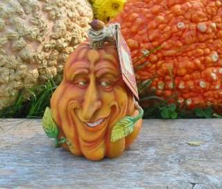 Halloween Curious Garden Smiling Small Pumpkin Gourd Guy  