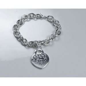  Pi Beta Phi Sorority Silver Heart Bracelet Jewelry