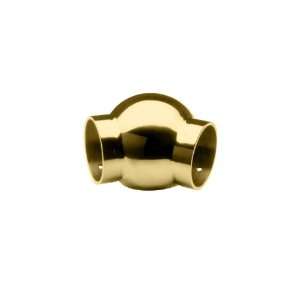  Polished Brass Ball 135 Degree Elbow, 2inch Tubing