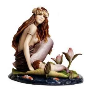 Dream Keeper Shiela Wolk Mermaid and Baby Statue Baby Mermaid 7412 