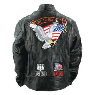 Mens Leather Motorcycle / Biker Jacket XXL/2XL NEW  