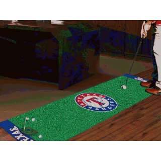 MLB   Texas Rangers Texas Rangers   MLB 24x96 Golf Putting Green Mat 