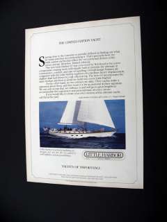 Little Harbor 63 Cruising Yacht 1988 print Ad  
