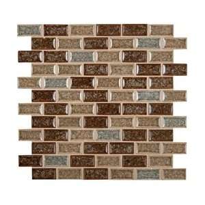 Glass Tile   Crystalized Glass Blend Series Fossil Canyon Blend / 1 in 