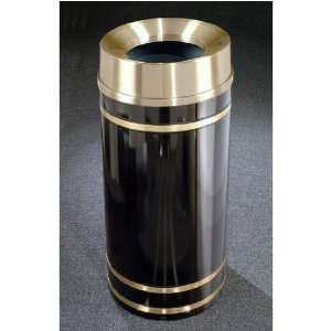 Glaro Monte Carlo Satin Brass Cover Funnel Top Waste Receptacle, 16 