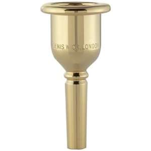   Wick 4L Gold plated Tuba Mouthpiece, Large Shank Musical Instruments