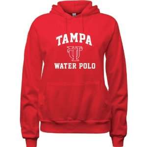 Tampa Spartans Red Womens Water Polo Arch Hooded Sweatshirt  