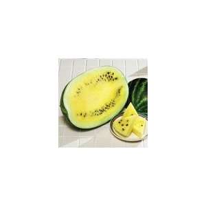  Watermelon Yellow Crunch Hybrid Seeds Patio, Lawn 