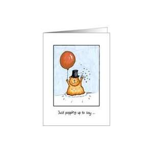  Groundhog Day   Groundhog with Balloon with Hat and 